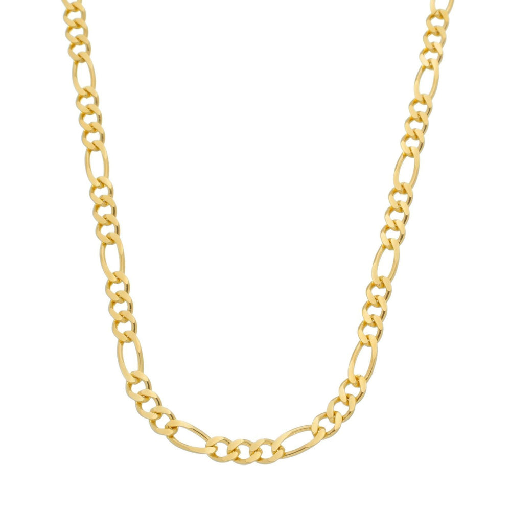 Corrente em Ouro 24K Masculina Elo 3 por 1 - 5mm