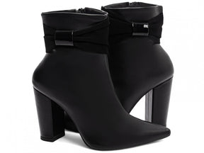 Bota Bico Fino Cano Médio