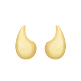 Brinco Dourado Gota Curvada Grande