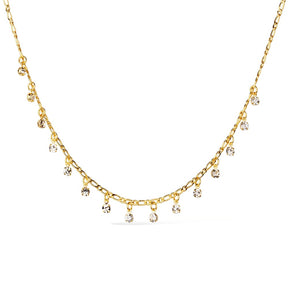 Chocker Dourada Pontos de Luz com Extensor