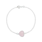 Pulseira de Zircônia Rosa Claro em Prata 925