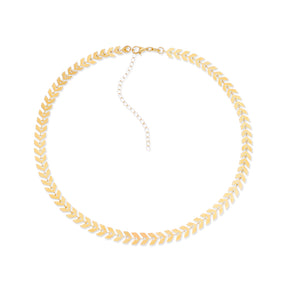 Colar Dourado Chocker de Seta