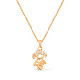 Colar Dourado Filha com Zircônia