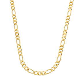 Corrente em Ouro 24K Masculina Elo 3 por 1 - 5mm