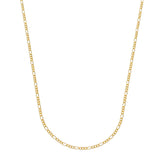 Corrente Dourada Masculina Elo 3 por 1 &#8211; 3mm