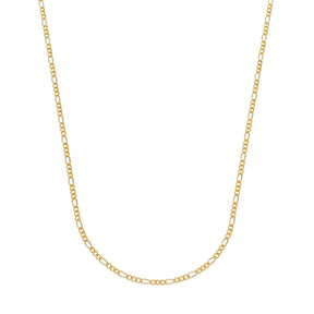 Corrente em Ouro 24K Masculina Elo 3 por 1 - 3mm