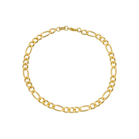 Pulseira em Ouro 24K Masculina Elo 3 por 1 - 5mm